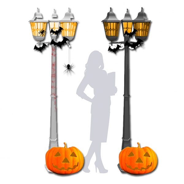 Halloween Lamp Post (Set of 2)