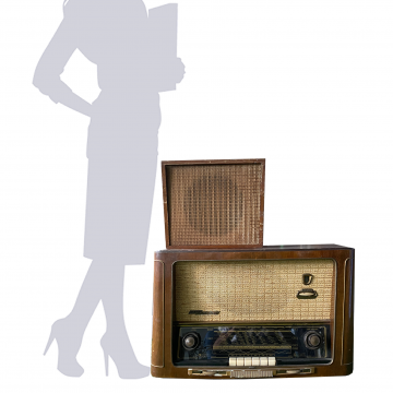 50s Vintage Radio Set