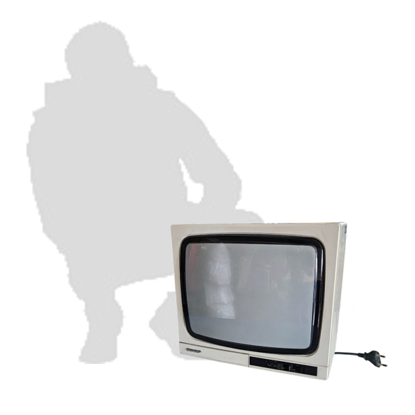 Retro 14 inch Small CRT TV ( / Vintage 70s/ 80s/ 90s, Television Video Game, Heritage, Growing Up )