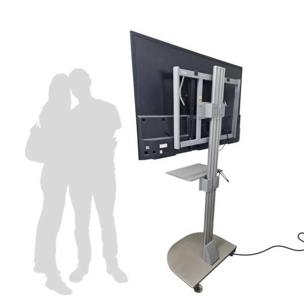 55 Inch LED TV with Self Standing Metal Standee with Lockable Wheels Set / Options ( F1 Simulation, World Cup, Online Gaming , Live Screening, Wedding Flashback, Demo/ Presentation )