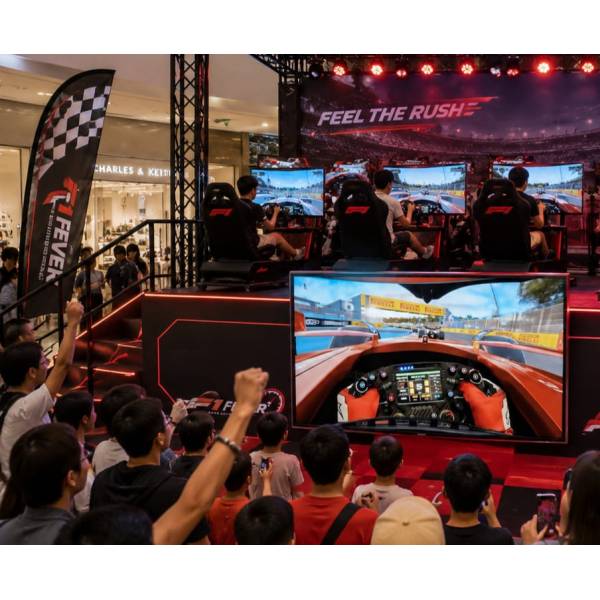 55 Inch LED TV with Self Standing Metal Standee with Lockable Wheels Set / Options ( F1 Simulation, World Cup, Online Gaming , Live Screening, Wedding Flashback, Demo/ Presentation )