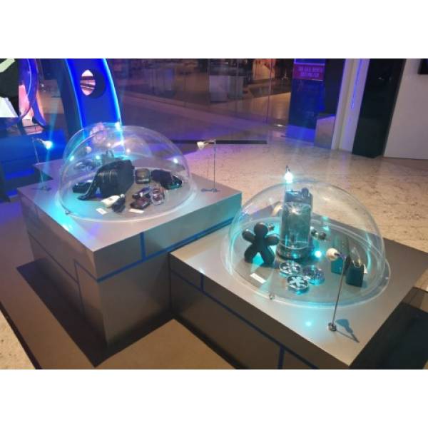 Clear Transparent 5mm thk Hemisphere Showcase / Display Cover Options ( Display Showcase / Transparent / Space/ Futuristic / Display Cover )