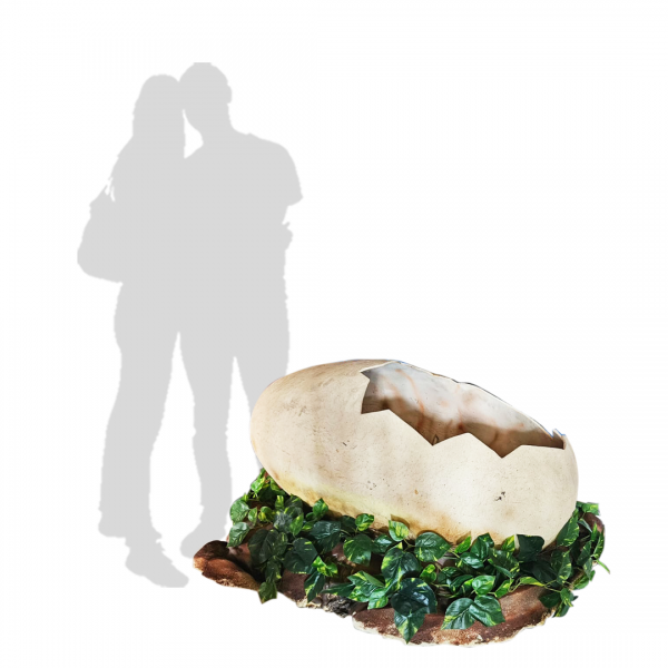 Hatching Dino Eggs with Baby Dinosaur Options / Set ( Beige , Green Dino , Velociraptor , Trex, Jurassic , Prehistoric Age / Giant Egg )