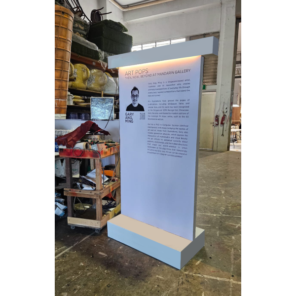 LED Lighted Display Stand and Print Options ( Battery Operated, Wired LED Lighted, Printed Promotion Standee, Directional , Poster, Advertising Panel Standee )