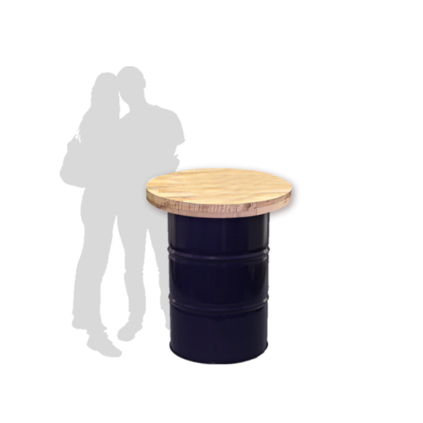 Metal Barrel with Table Top Metal Barrel with Table Top