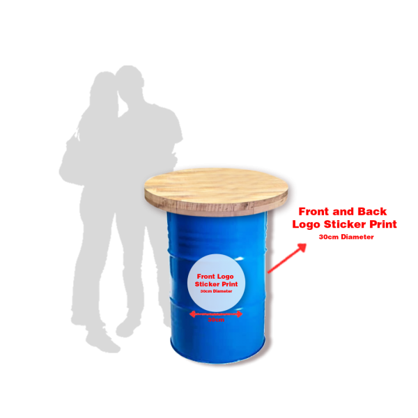 Metal Barrel with Table Top Metal Barrel with Table Top