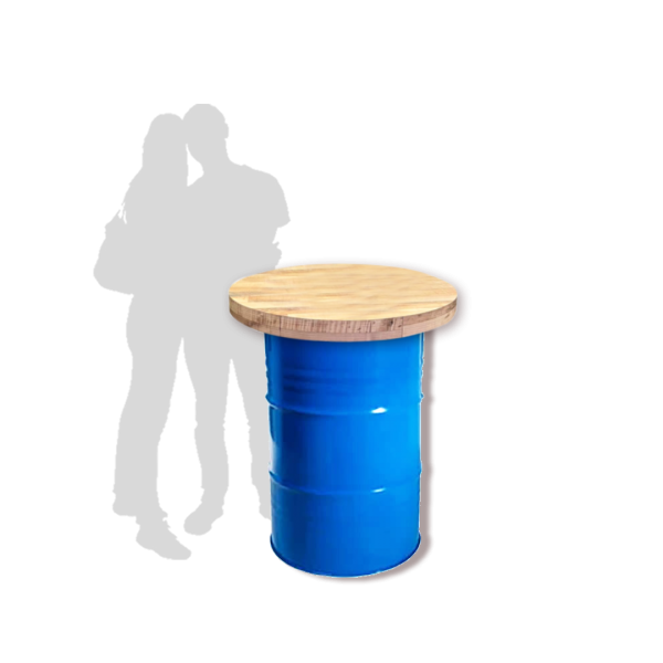 Metal Barrel with Table Top Metal Barrel with Table Top
