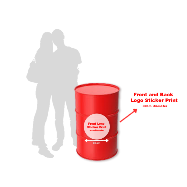 Metal Barrel with Table Top Metal Barrel with Table Top