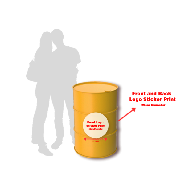 Metal Barrel with Table Top Metal Barrel with Table Top