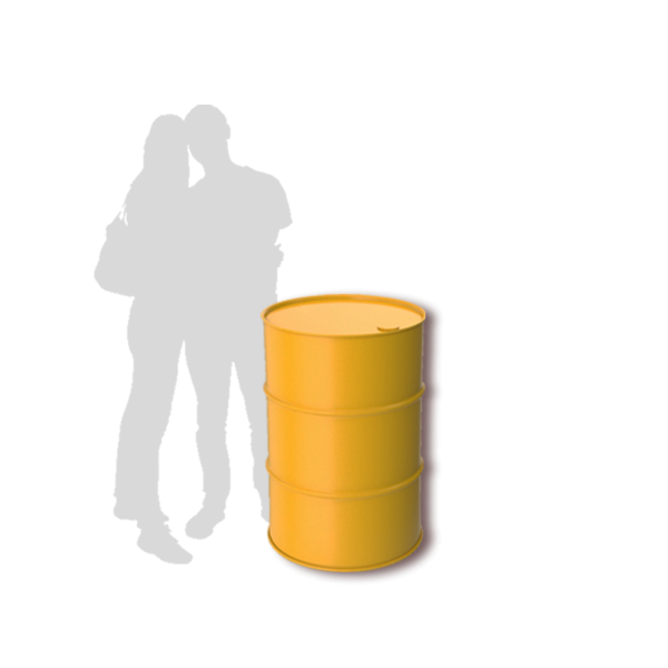 Metal Barrel with Table Top Metal Barrel with Table Top