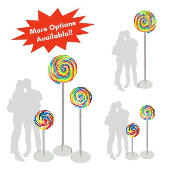 Multi color Giant Lollipop ( Colourful Candy , Sweet treat ,sugar rush,   )