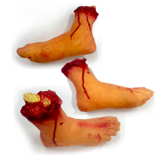 Severed Foot (Set of 3) ( Halloween / horror / Scary )