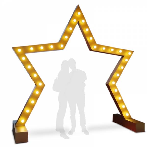 Single Tier Star Arch (Hollywood / Dinner and Dance / DnD / Gala / Gold / Oscar / Star Award / Glamourous)