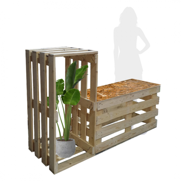 Upcycled Pallet Shelf ( Sustainable/ Eco / Wooden Furniture / Shelving / Tropical Forest / Summer / Beach )