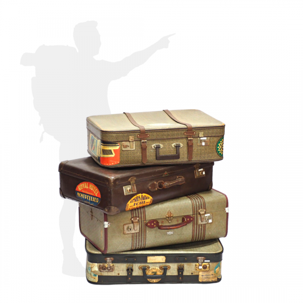 Vintage Luggages (SG Heritage, HDB , 50s / 60s  / 70s , Vintage / Classic / Old School / Retro, Travel, Harry Potter , Vintage Household Set )
