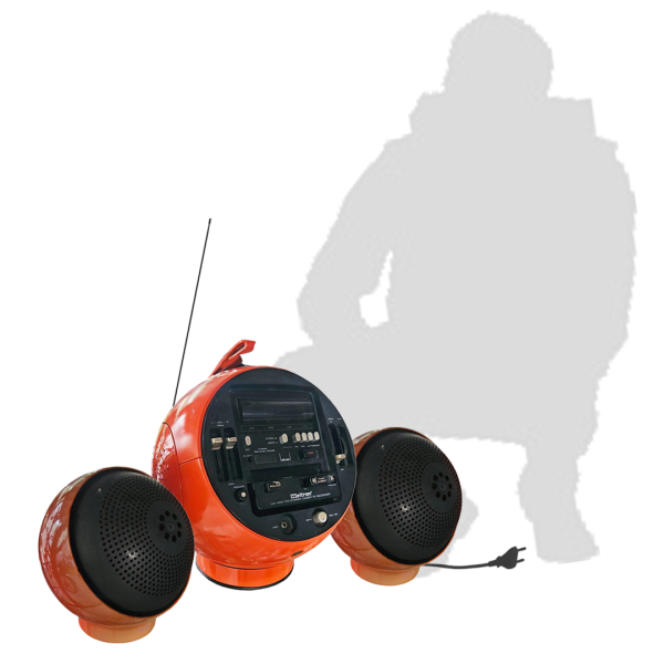 Vintage The Weltron “Space Ball” Music Player ( SG Heritage, HDB ,  70s/ 80s/ 90s , Vintage / Classic / Old / Retro , Vintage Household, Music Radio Recorder )