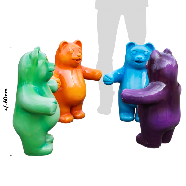 Colorful Gummy Bears (Set of 6)