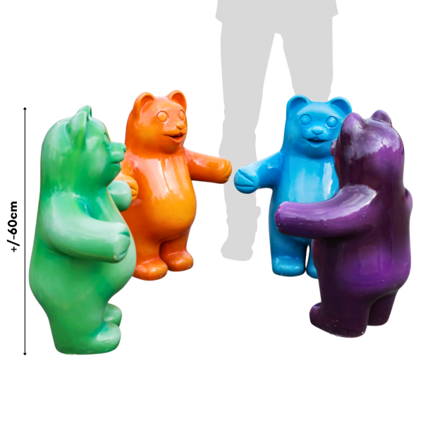 Colorful Gummy Bears (Set of 6) ( Sweet / Candy )