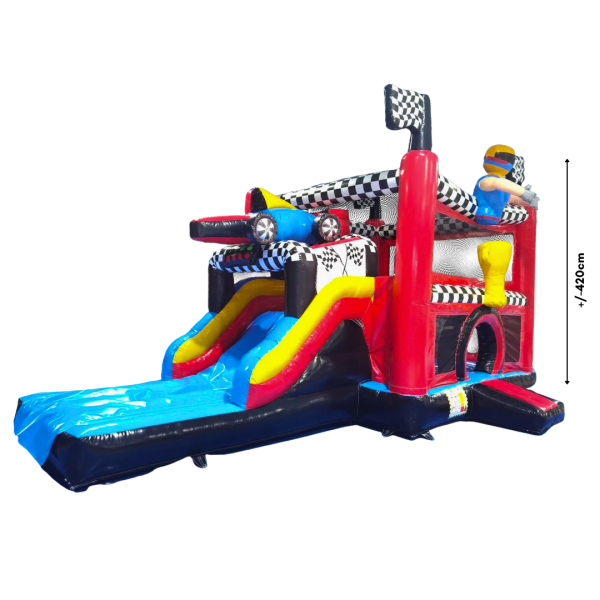 F1 Inflatable ( Formula 1, Racing, Car, Race, Fun Fair, Carnival, Bouncy Castle, Bounce House )
