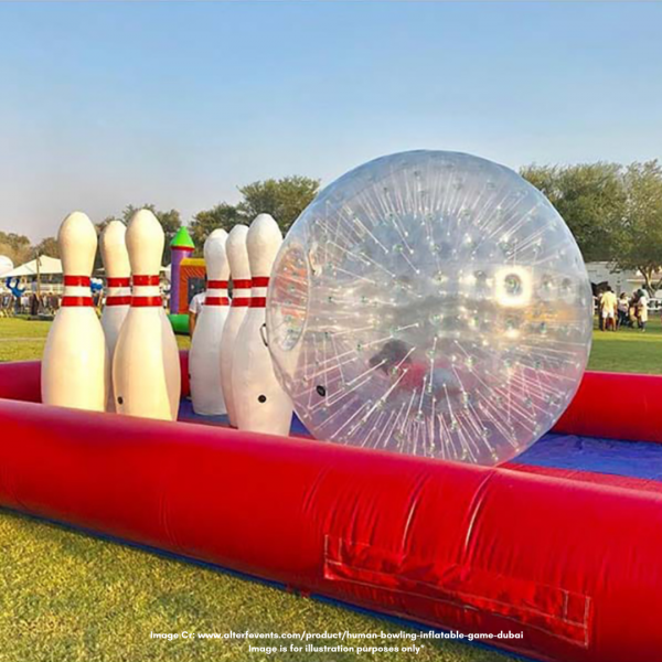 Giant Human Bubble Bowling Inflatable ( Game / Carnival / Theme Park / Fun Fair  )