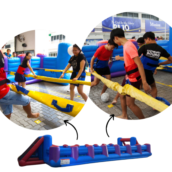 Giant Human Foosball Inflatable ( Soccer, Football, Corporate, Family, Game, Carnival, Theme Park, Fun Fair, Beach, Summer, Sports )