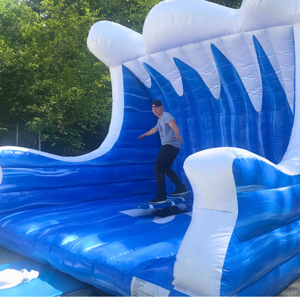Giant Wave Surfer Inflatable ( Game, Carnival, Theme Park, Fun Fair, beach, challenge, balance  )