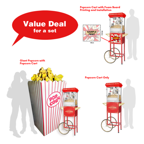 Customizable Popcorn Cart ( Carnival, Food, Kiosk, Cart, Setup, Kids )