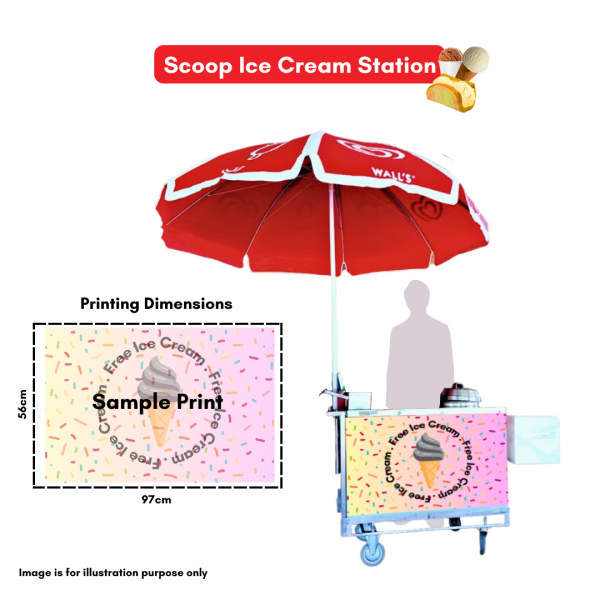 Scoop Ice Cream Station ( Carnival / Fun Fair / Booth / Kiosk / Cart / Setup / Corporate / Dinner and Dance / DnD / Ballroom / Reception )