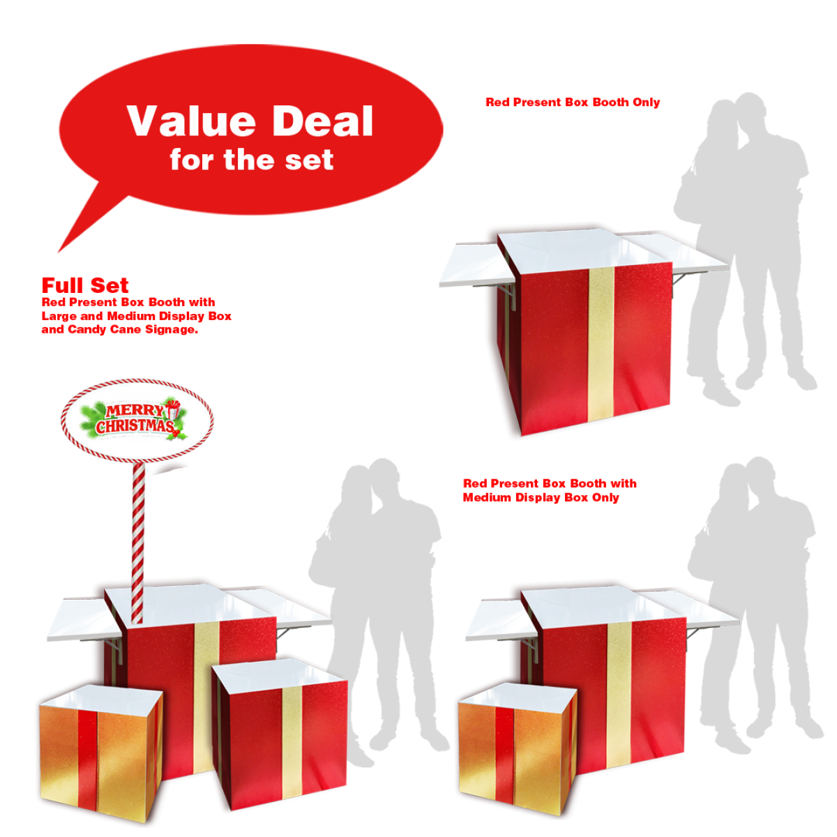 Gold Present Box Booth - SG's Largest Thematic Event Furniture and ...