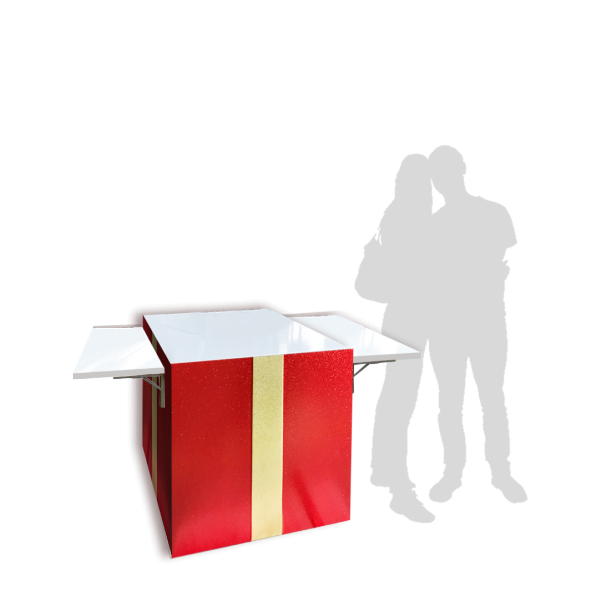 Gold Present Box Booth - SG's Largest Thematic Event Furniture and ...