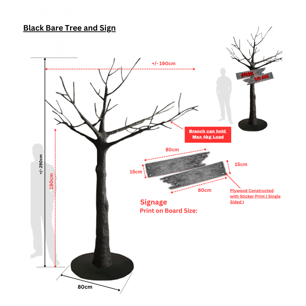 Halloween Bare Tree Bundles SG's Largest Halloween Event Decor Rental