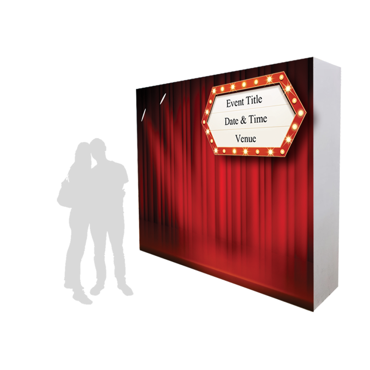 Signane Backdrop Red Curtain Backdrop with Decor - SG's Largest Hollywood Glitz and ...