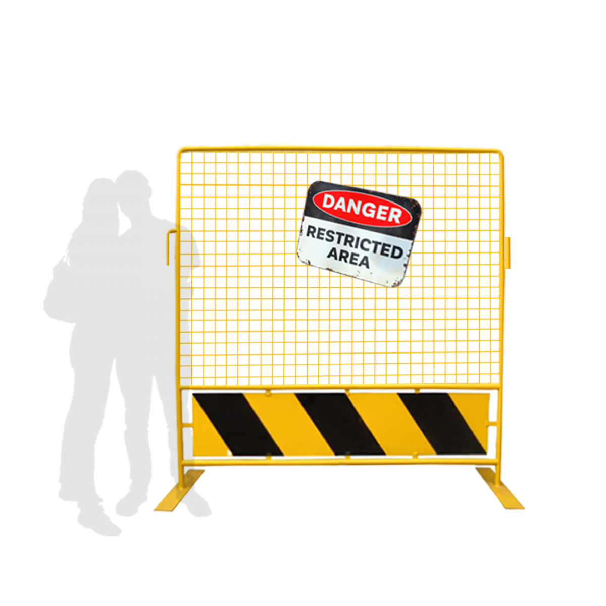 Yellow Fencing with Warning & Cautious Signs Options - SG's Largest ...