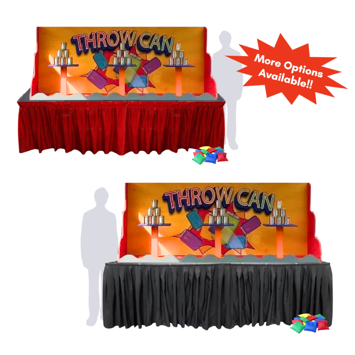 Bean Machine Props Bean Bag Toss Can Knock Down Game - SG's Largest Carnival Games for ...