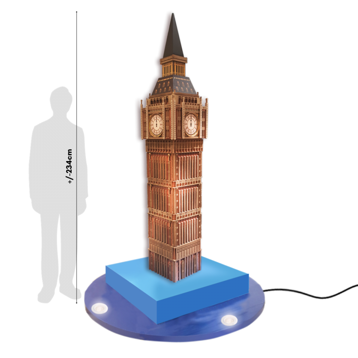 White Christmas Big Ben Tower - Rent winter wonderland theme